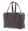 COCCINELLE Swap Handbag Grained Leather Coffee