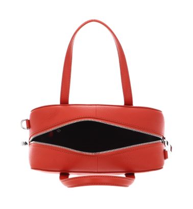 Sac à Main Coccinelle Priscilla En Cuir Grainé Orange - Tangerine, Bandoulière Ajustable, Neuf Avec étiquettes