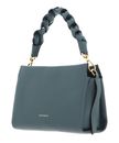COCCINELLE Boheme Grana Double Crossbody Double Grainy Leather Kale Green / Noir COCCINELLE Boheme Grana Double Crossbody Double Grainy Leather Kale Green / Noir