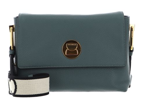 COCCINELLE Liya Signature Handbag Grained Leather Kale Green