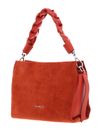 COCCINELLE Boheme Handbag Suede Grainy Leather Tangerine