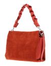 COCCINELLE Boheme Handbag Suede Grainy Leather Tangerine