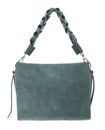 COCCINELLE Boheme Handbag Suede Grainy Leather Kale Green