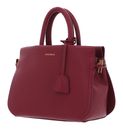 COCCINELLE Blue Soft Handbag Grained Leather Garnet Red