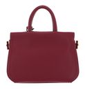 COCCINELLE Blue Soft Handbag Grained Leather Garnet Red