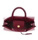 COCCINELLE Blue Soft Handbag Grained Leather Garnet Red