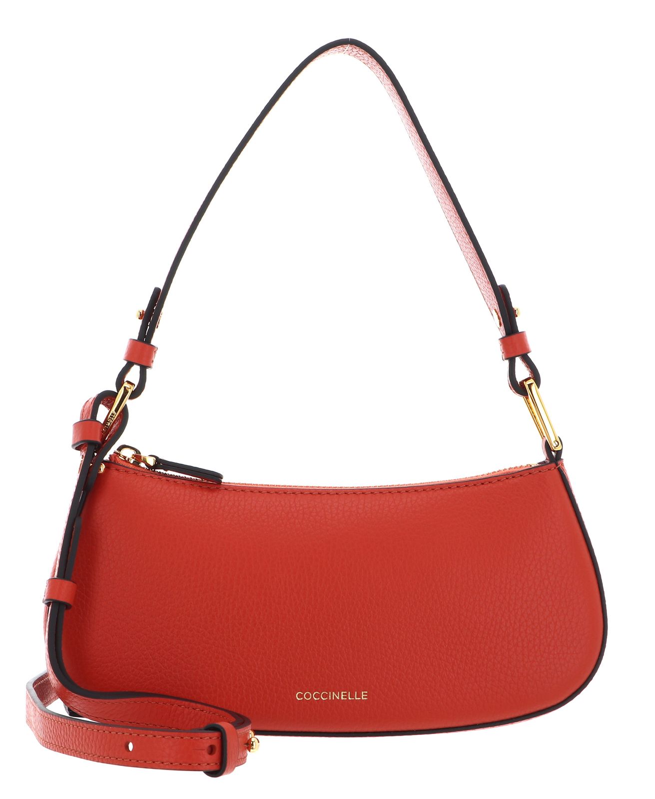 COCCINELLE Handtasche Swap Handbag Grained Leather Tangerine