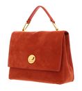 COCCINELLE Liya Suede Handbag Tangerine