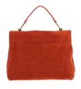 COCCINELLE Liya Suede Handbag Tangerine