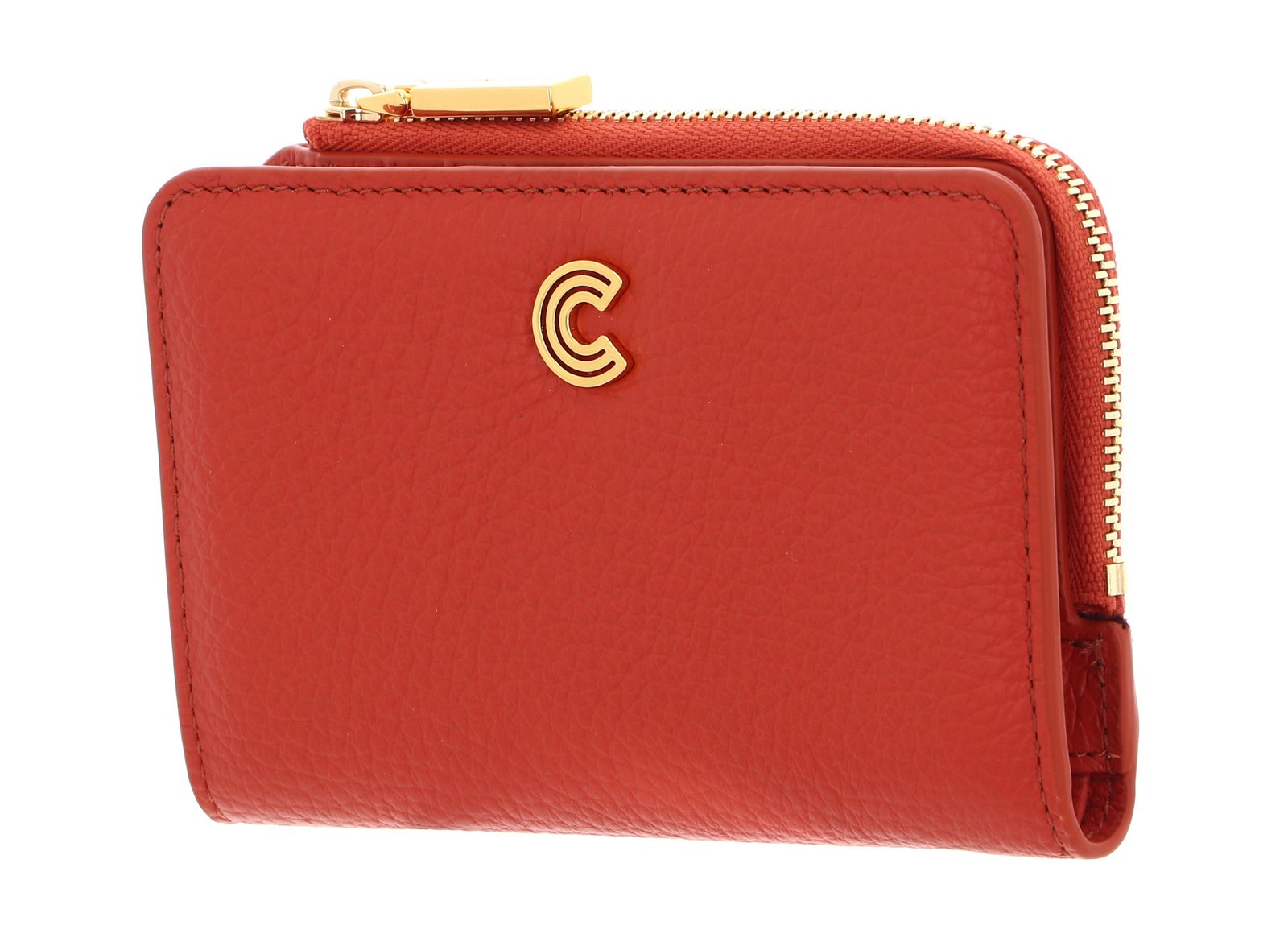 COCCINELLE purse Myrine Wallet Grained Leather Tangerine Buy