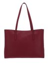 COCCINELLE Swap Handbag Grained Leather Garnet Red COCCINELLE Swap Handbag Grained Leather Garnet Red