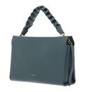 COCCINELLE Boheme Grana Double Hand Bag Kale Green / Noir