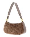 COCCINELLE Merveille Astrakan Mini Bag Ecofour Warm Taupe COCCINELLE Merveille Astrakan Mini Bag Ecofour Warm Taupe