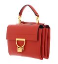 COCCINELLE Arlettis Signature Handbag Grained Leather Tangerine COCCINELLE Arlettis Signature Handbag Grained Leather Tangerine