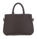 COCCINELLE Blue Soft Handbag Grained Leather Coffee