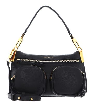 COCCINELLE Hyle Handbag Grained Leather Noir