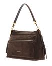 COCCINELLE Hyle Suede Handbag Coffee COCCINELLE Hyle Suede Handbag Coffee