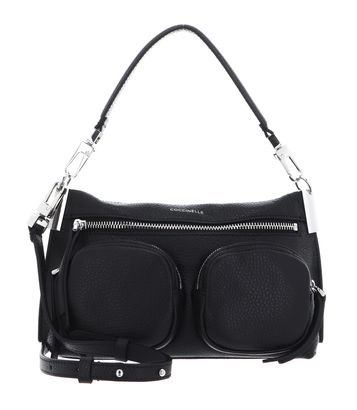 COCCINELLE Hyle Grained Leather Noir COCCINELLE Hyle Grained Leather Noir