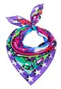 Desigual Accessories Fabric Squared Foulard Blue Desigual Accessories Fabric Squared Foulard Blue