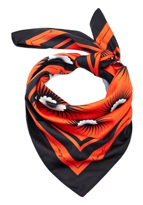 Desigual Accessories Fabric Squared Foulard Orange