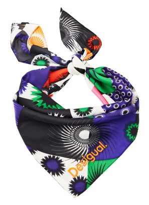 Desigual Accessories Fabric Squared Foulard Material Finishes