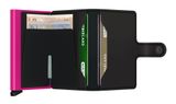 Secrid Miniwallet Matte Black & Fuchsia Secrid Miniwallet Matte Black & Fuchsia