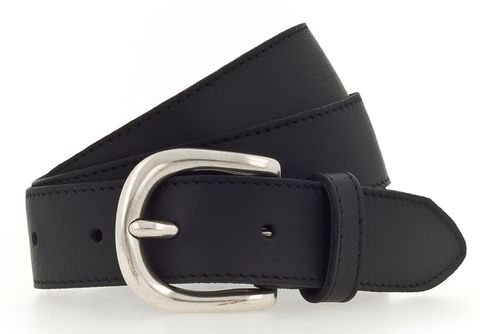 Vanzetti 30mm Leather Belt W95 Black