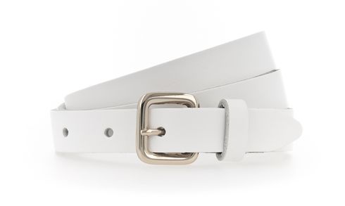 Vanzetti 20mm Leather Belt W105 White