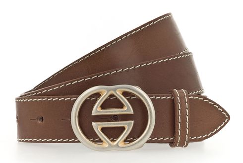 Vanzetti Leather Buckel Belt W110 Baileys