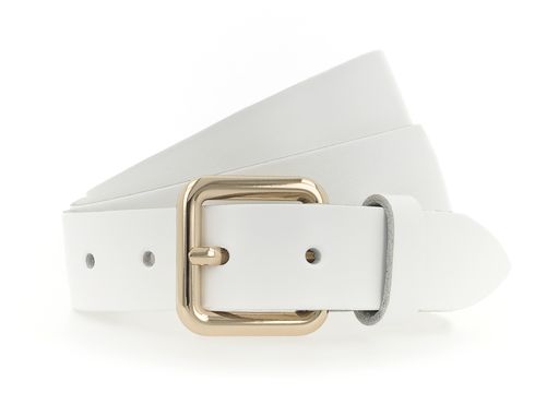 Vanzetti 30mm Leather Belt W105 White