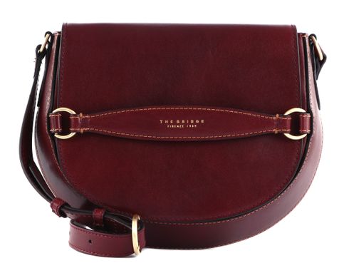 THE BRIDGE Bettina Crossbody Bag M Chianti Bordeaux Oro