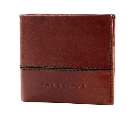 THE BRIDGE Damiano Credit Card Case Marrone TB / Rut. Sc. Opaco