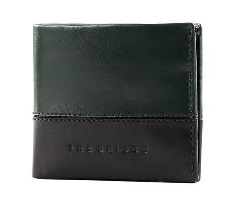 THE BRIDGE Damiano Credit Card Case Malachite / Nero abb. Rut. Scuro