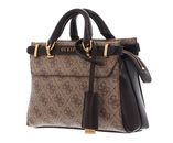 GUESS Sestri Mini Satchel Bag Latte Logo / Brown GUESS Sestri Mini Satchel Bag Latte Logo / Brown
