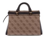 GUESS Sestri Mini Satchel Bag Latte Logo / Brown GUESS Sestri Mini Satchel Bag Latte Logo / Brown