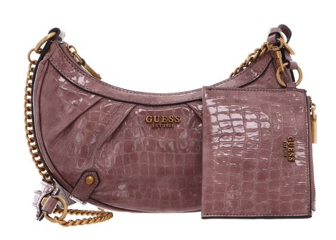 GUESS Clelia Crossbody Top Zip Bag Rosewood