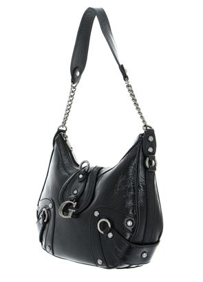 Guess Bla ck Gloss Vintage Hobo Bag ブラック ゲス GUESS Gloss Vintage Hobo （BLA） -waja bazar - 海外