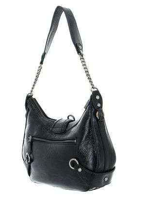 Guess Bla ck Gloss Vintage Hobo Bag ブラック Guess Bla ck Gloss Vintage Hobo Bag ブラック