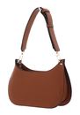 GUESS Meridian Mini Top Zip Shoulder Bag Cognac GUESS Meridian Mini Top Zip Shoulder Bag Cognac