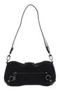 GUESS Gloss Vintage Top Zip Shoulder Bag Black