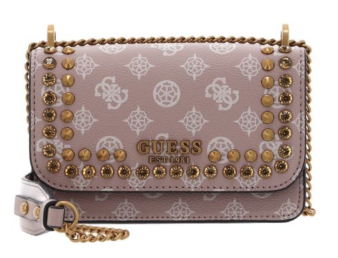 GUESS Fynna Convertible Crossbody Flap S Light Rose Logo