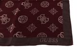 GUESS Fynna Kefiah Scarf 125X125 Mocha Logo / Merlot