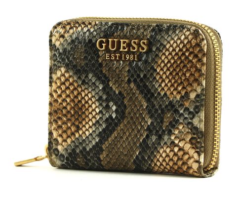 GUESS Laurel SLG Small Zip Around Wallet Amber Multi