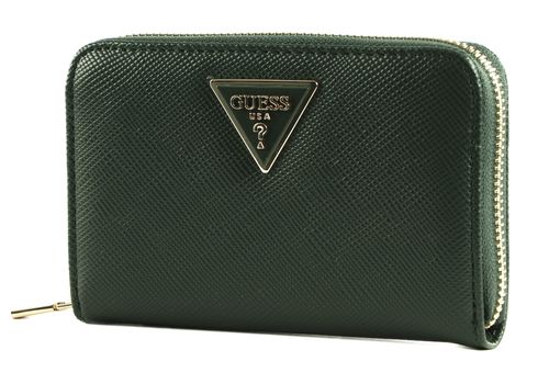 GUESS Laurel SLG Medium Zip Around Wallet Forest