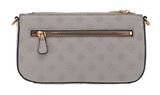 GUESS G James Logo Mini Double Zip Crossbody Bag Taupe Logo