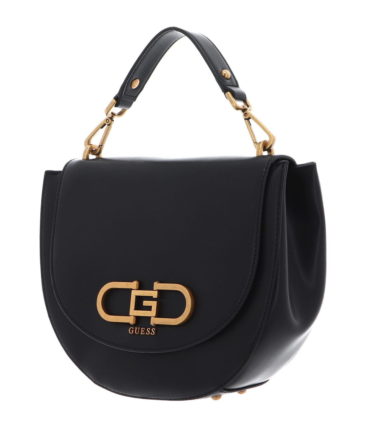 GUESS Fleet Flap Saddle Bag Black GUESS Fleet Flap Saddle Bag Black