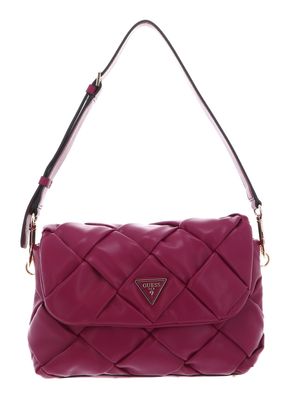 GUESS Zaina Flap Shoulder Bag Boysenberry
