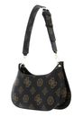 GUESS Meridian Mini Top Shoulder Bag Mocha Logo
