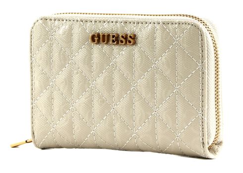 GUESS Aveta SLG Medium Zip Around Wallet Stone