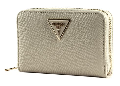 GUESS Laurel SLG Medium Zip Around Wallet Stone